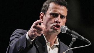 Capriles pidió unidad a la oposición en marcha contra Hugo Chávez