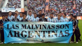 FIFA investiga a Argentina por pancarta sobre las Malvinas