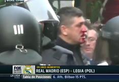 Real Madrid vs Legia Varsovia: hinchas polacos siguen enfrentándose con la policía