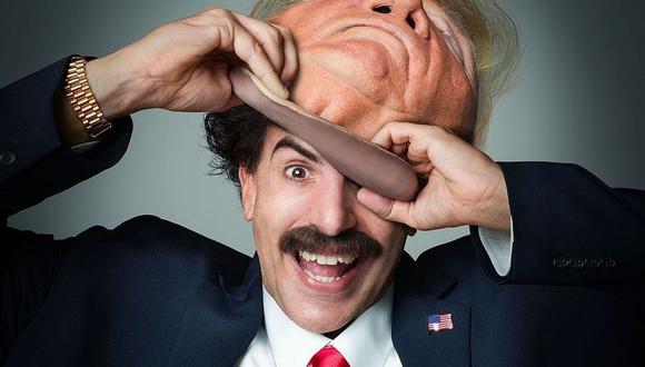 En “Borat 2”, el actor Sacha Baron Cohen se disfrazó de Donald Trump. (Foto: @boratsagdiyev)