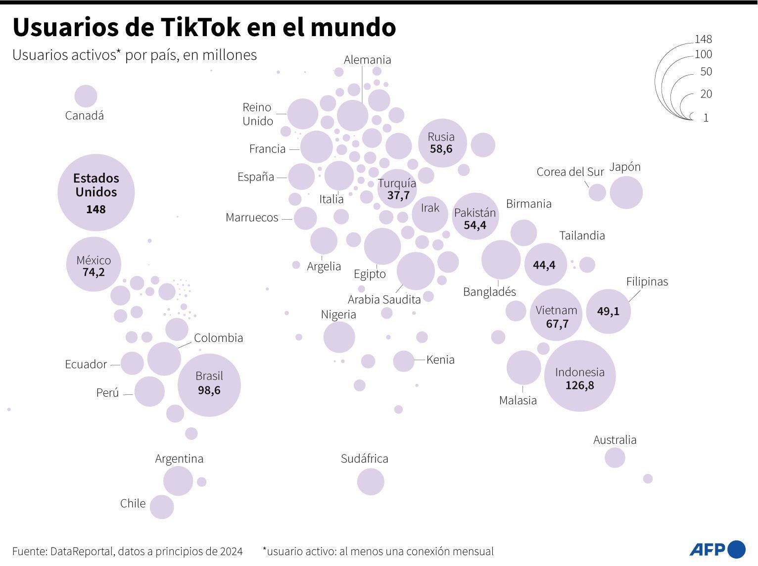 TikTok users in the world.  (AFP).