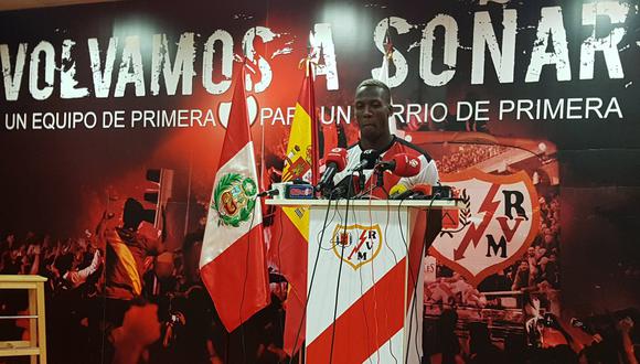 "Más que una presión lo tomo como una responsabilidad", señaló Luis Advíncula en conferencia de prensa desde Madrid. (Foto: Twitter Rayo Vallecano)