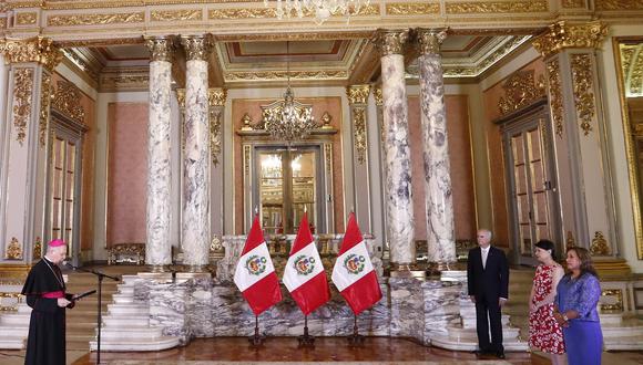 La presidenta Dina Boluarte recibió el saludo del Cuerpo Diplomático acreditado en el Perú. (Foto: Presidencia)