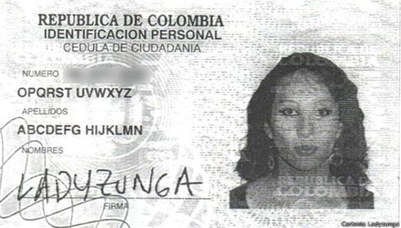 ABCDEFG, la mujer colombiana que se llama como el abecedario