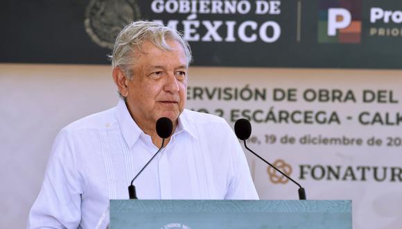Fotografía cedida por la Presidencia de México que muestra al mandatario mexicano, Andrés Manuel López Obrador, durante una gira de trabajo. EFE/ Cortesía Presidencia de México