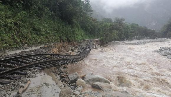 Huaico cayó a la altura del kilómetro 117 del tendido férreo, en el sector de Mandor, perteneciente al distrito de Machu Picchu, provincia de Urubamba. (Foto: Juan Sequeiros)