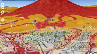 Arequipa: mapas 3D muestran zonas de alto peligro por huaicos, desbordes, deslizamientos y lahares