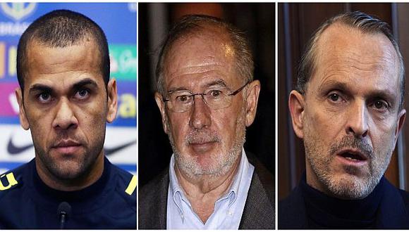 Rodrigo Rato, Miguel Bosé y Dani Alves entran en la lista de morosos en España. (EFE).