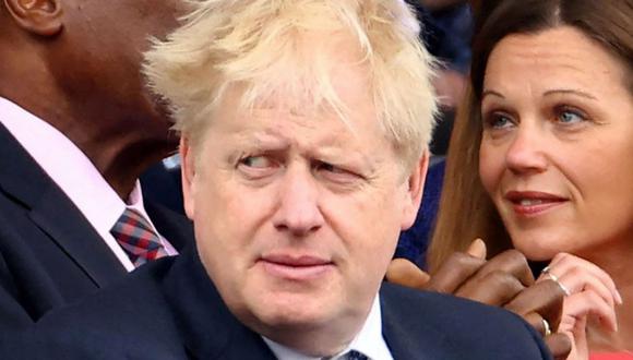 El primer ministro británico, Boris Johnson, en el concurso de platino en Londres, como parte de las celebraciones del jubileo de platino de la reina Isabel II.