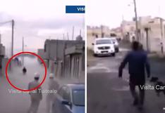 Tras ocurrir una fuga de gas, joven arriesgó su vida para salvar a su perro | VIDEO