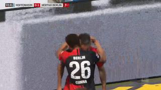 Cunha, jugador del Hertha Berlín, besó a Ibišević en el regreso de la Bundesliga y se ha convertido en blanco de críticas | VIDEO