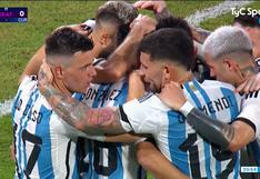 Nicolás González anota el 2-0 de Argentina: mira el golazo sobre Curazao | VIDEO