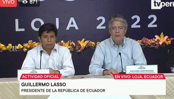 En Ecuador, Pedro Castillo participa en encuentro presidencial y XIV Gabinete Binacional