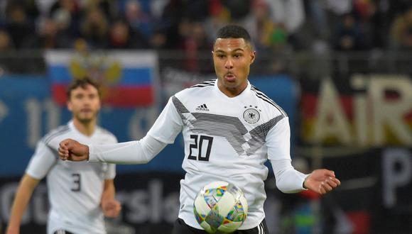 Gnabry controlando el balón. (Foto: Reuters)