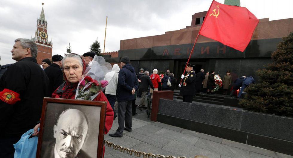 Este martes el Partido Comunista de la Federación de Rusia y varias organizaciones de izquierda celebran masivamente el 100.° aniversario de la Revolución de Octubre. (Foto: EFE)
