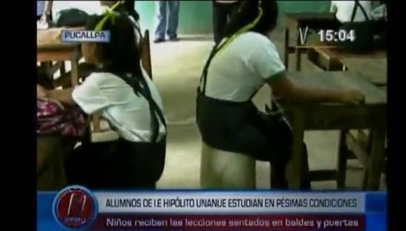 Demandan mobiliario escolar para 800 colegios de Ucayali