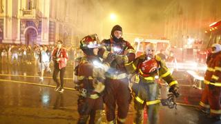 Incendio en plaza Dos de Mayo: así trabajaron los bomberos