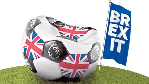 La salida de Reino Unido de la Unión Europea generará nuevas reglas de juego en la liga inglesa que podrían perjudicarla futbolística y económicamente. (Ilustración: El Comercio)