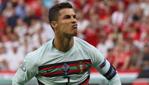 Cristiano Ronaldo marcó un doblete y se convirtió en el goleador histórico de la Eurocopa. (Foto: AFP)