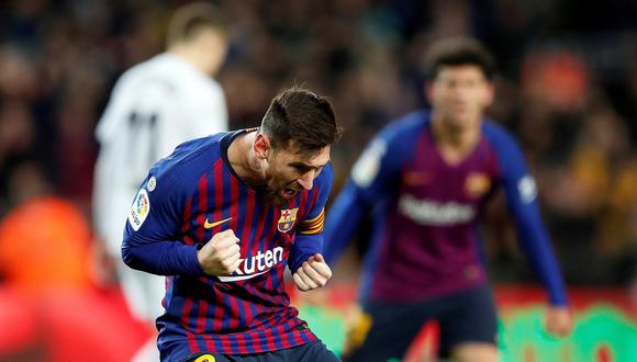 Barcelona vs. Valencia: Messi anotó el 2-2 en el Camp Nou con este descomunal gol. (Foto: EFE/AFP/Reuters)