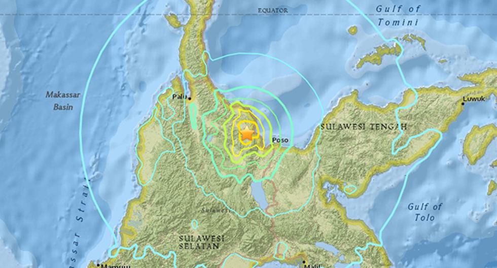 Terremoto de casi 7 grados se registró en Indonesia sin causar daños ni víctimas. (Foto: UGSS)