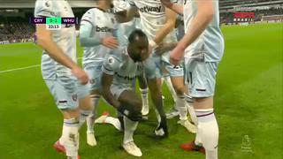 Michail Antonio y Manuel Lanizini marcan los goles de la victoria parcial de West Ham por 2-0 sobre Crystal Palace | VIDEO
