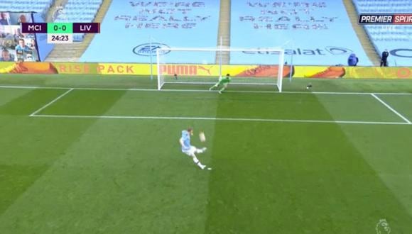 Manchester City vs. Liverpool: Kevin De Bruyne convirtió el 1-0 desde el punto penal | VIDEO