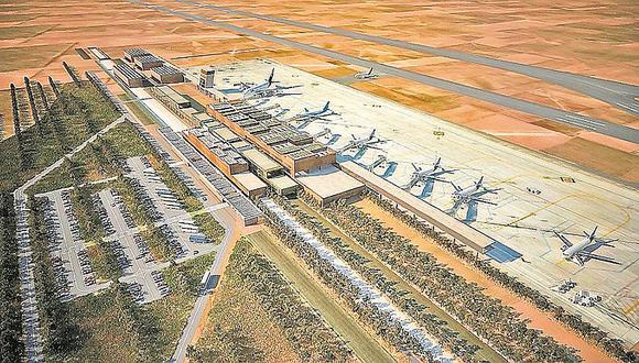 Según el MTC, el futuro aeropuerto de Chinchero recibirá hasta 6 millones de pasajeros anuales. Su inicio de operaciones está previsto para octubre del 2024. (Foto: MTC)