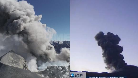 Arequipa: volcán Sabancaya emitió cenizas y afectó a 8 distritos en el Valle del Colca | VIDEO