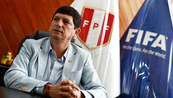 Agustín Lozano, presidente de la Federación Peruana de Fútbol. (Foto. Archivo El Comercio)
