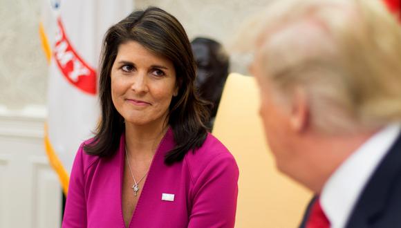 Nikki Haley: "Llegó el momento de dar un paso a un lado". (EFE).