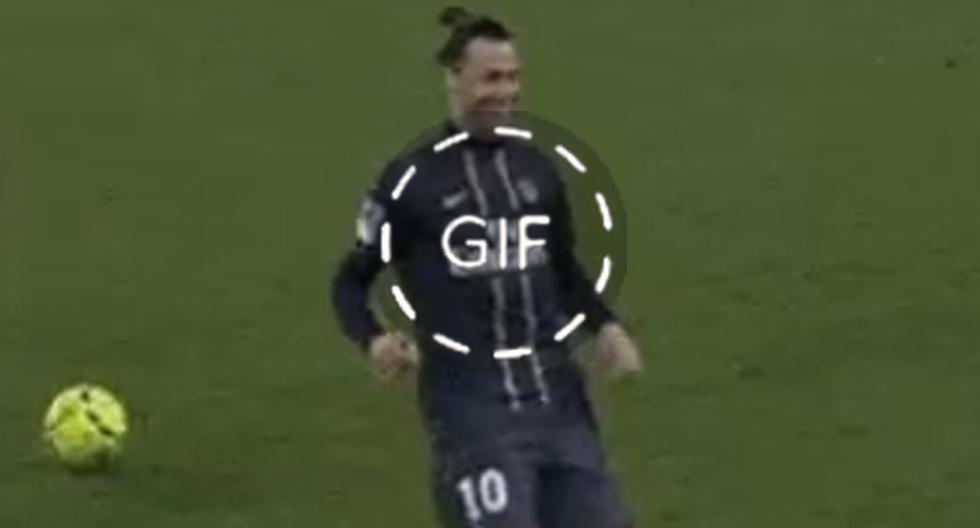 Zlatan Ibrahimovic cayó víctima del Gif del día luego de que este se cayera de manera muy divertida. (Foto: Captura)