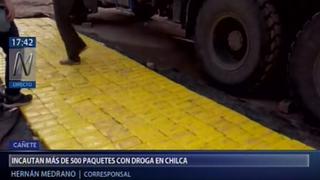 Cañete: incautan más de 500 kilos de droga en almacén de Chilca