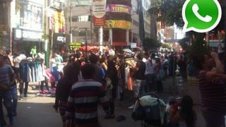 Vía WhatsApp: ambulantes siguen invadiendo Gamarra