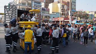 La Victoria: retiran ambulantes de jirones Huánuco y Gamarra