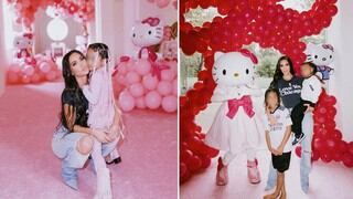 Kim Kardashian y los detalles de la lujosa fiesta de su hija con temática de Hello Kitty