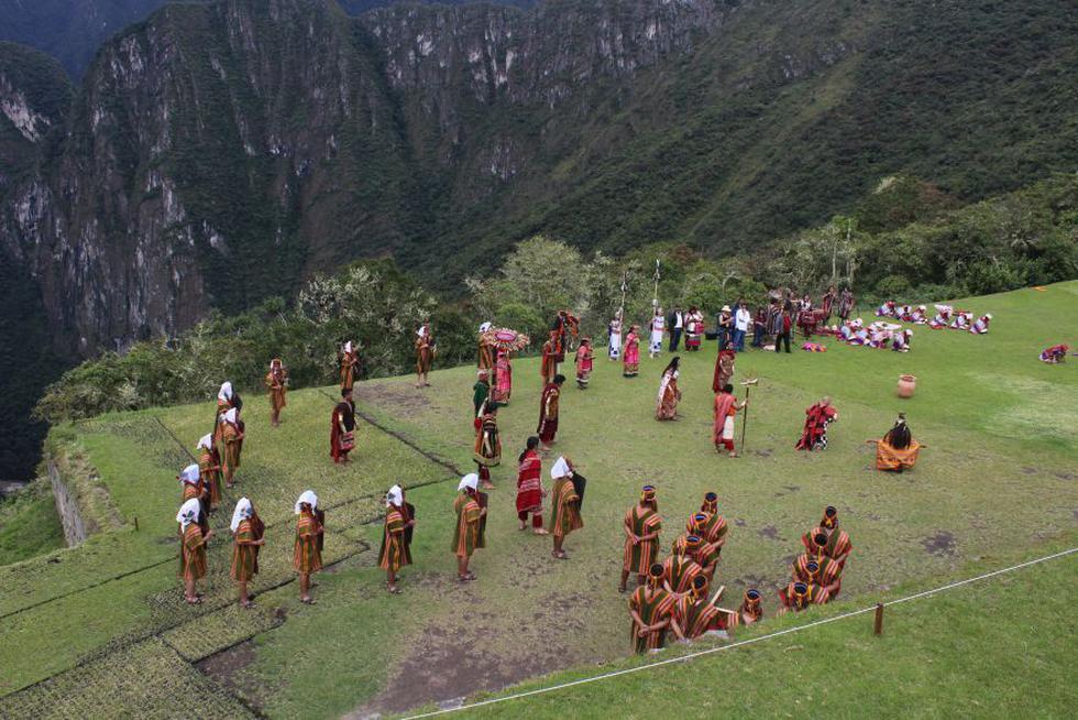 Con una representaci&oacute;n inca en la ciudadela inca de Machu Picchu se promocion&oacute; ayer el inicio de las fiestas jubilares de Cusco.(Foto: Miguel Neyra)
