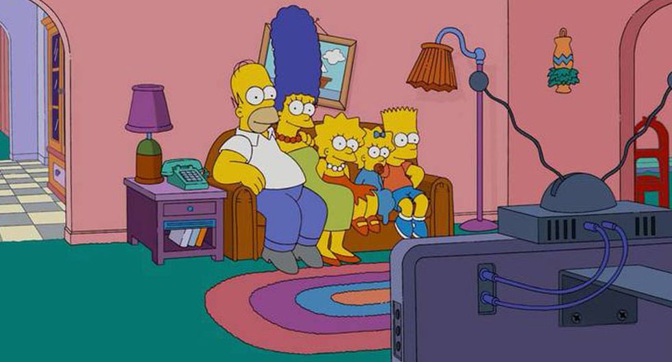 Casa y Más Así luce la sala de Los Simpson en diferentes