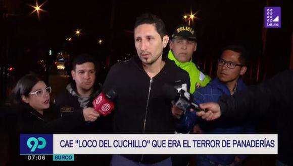 El jefe de la Región Policial Lima, Víctor Tiburcio, informó que a Enrique Gutierrez se le encontró pasta básica de cocaína y marihuana durante su intervención. (Latina)