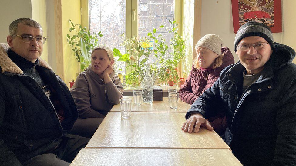 Oksana Gusak and her family are among the 35,000 people who have been forced to flee Mariupol.