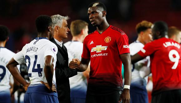 Mourinho 'ataca' a Paul Pogba: técnico le quitó la capitanía del Manchester United. (Foto: AFP)