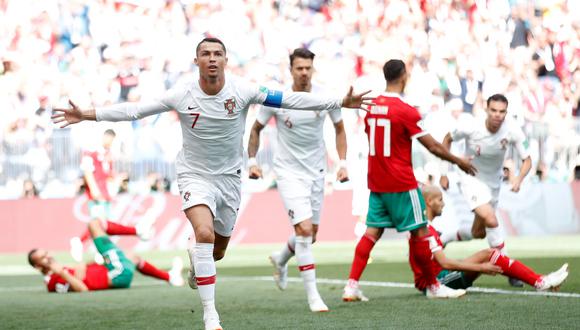 Portugal y Marruecos juegan HOY (7:00 am. EN VIVO ONLINE por DirecTV / RTP), por la jornada 2 del Grupo B del Mundial Rusia 2018. El duelo se desarrollará en el Estadio Luzhniki. (Foto: AFP)