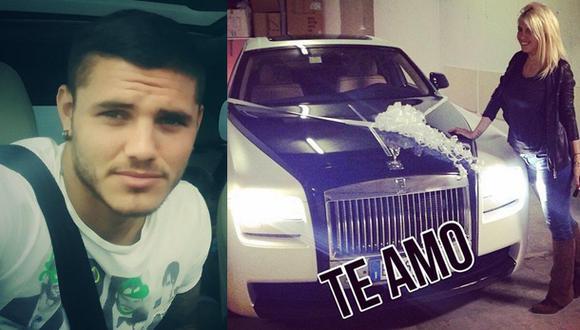 Mauro Icardi le dio un Rolls Royce de US$300 mil a Wanda Nara