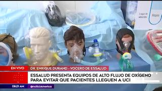 Essalud presenta equipos de alto flujo de oxígeno para pacientes covid-19 