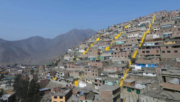 La Municipalidad de Lima indicó que en Las Viñas de San Juan ha construido 60 losas deportivas, 17 casas solidarias y 300 escaleras. (Difusión)