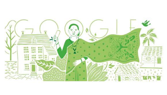 El doodle que modifica el logo de Google es una obra de la artista de Bangalore (India) Kashmira Sarode. (Foto: Google)