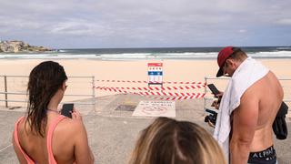 Bondi Beach, la playa más famosa de Sídney, cerrada al público por el coronavirus | FOTOS