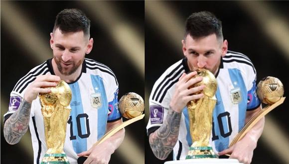 Lionel Messi levantó la Copa del Mundo Qatar 2022 con Argentina.