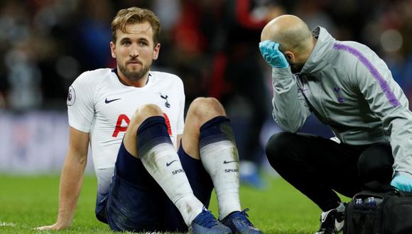 Harry Kane se lesionó en el duelo entre Tottenham y Manchester United por Premier League del pasado fin de semana (Foto: Reuters).