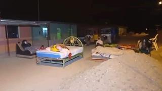 Piura: ciudadanos durmieron en las calles por temor a nuevas réplicas del sismo registrado en Sullana 